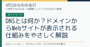 DNSとは何か？ドメインからWebサイトが表示される仕組みをやさしく解説のサムネイル