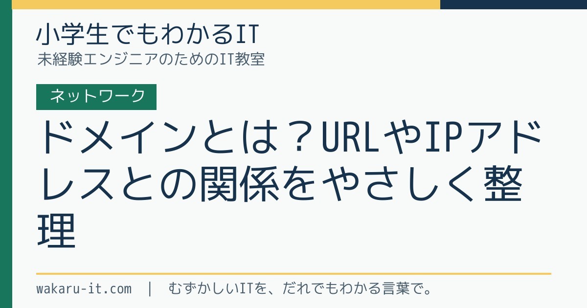 ドメインとは？URLやIPアドレスとの関係をやさしく整理のサムネイル