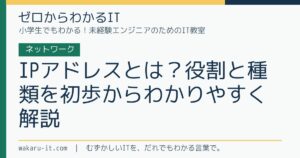 IPアドレスとは？役割と種類を初歩からわかりやすく解説のサムネイル