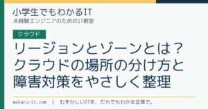 リージョンとゾーンとは？クラウドの場所の分け方と障害対策をやさしく整理のサムネイル