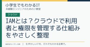 IAMとは？クラウドで利用者と権限を管理する仕組みをやさしく整理のサムネイル